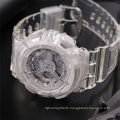 Sanda 298G/892L Men Digital Watch Transparent Strap Watches LED Electronic Clock Waterproof LED Women Watch reloj hombre